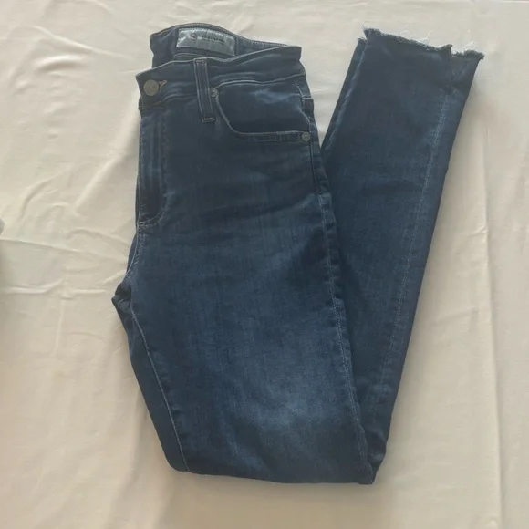 AG The Farrah High Waist Ankle Skinny Jeans (Mastic) - Picture 4 of 6